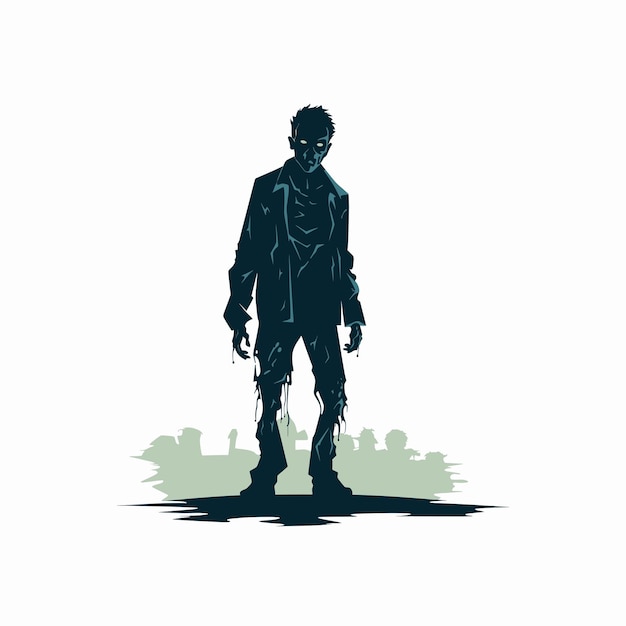 Zombie staande vector illustratie