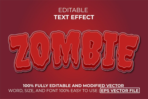 Zombie-teksteffect gemakkelijk te bewerken