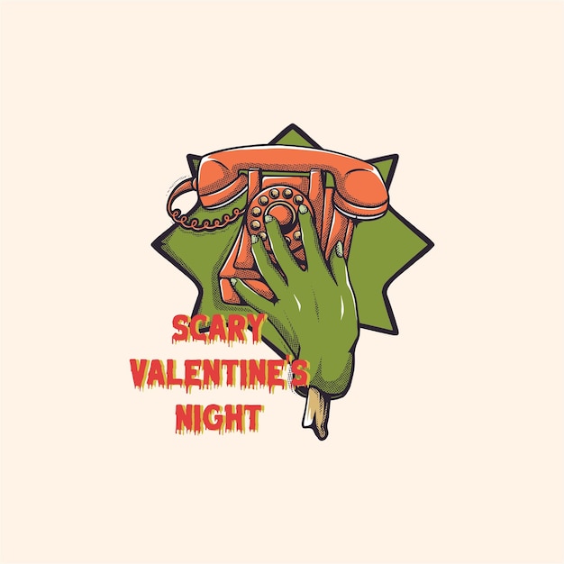 Vector zombie vector valentines day