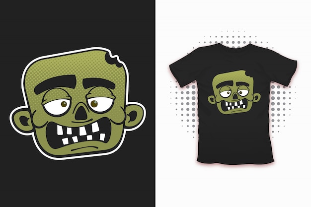 Zombieprint voor t-shirtontwerp