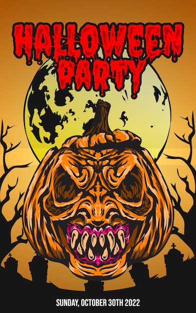 Vector zombies illustratie met halloween thema