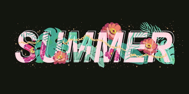 Vector zomer banner ontwerp vector