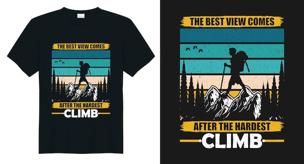 Vector zomer camping t-shirt ontwerp