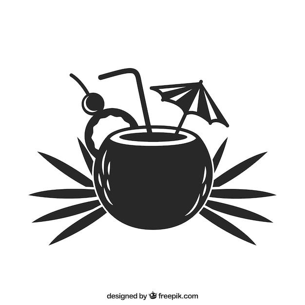 Zomer cocktail pictogram