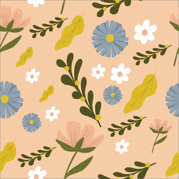 Zomer exotische bloemen en bladeren naadloze patroon voor wallpapers textiel bruiloft uitnodiging print