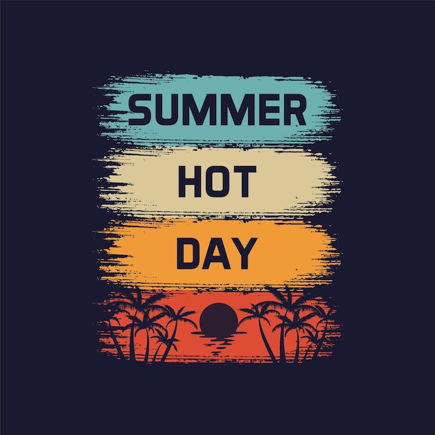 Vector zomer hete dag gratis vectoren