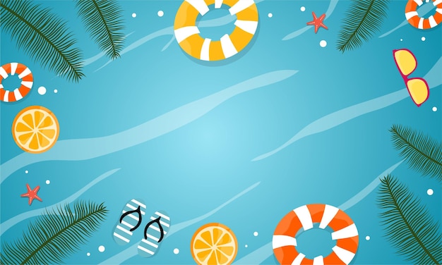 Zomer illustratie vector dag voor zomertijd achtergrond en zomer vibesx9