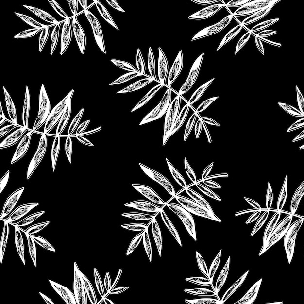 Zomer kunst illustratie grunge achtergrond van tropische bladeren Abstract palmblad
