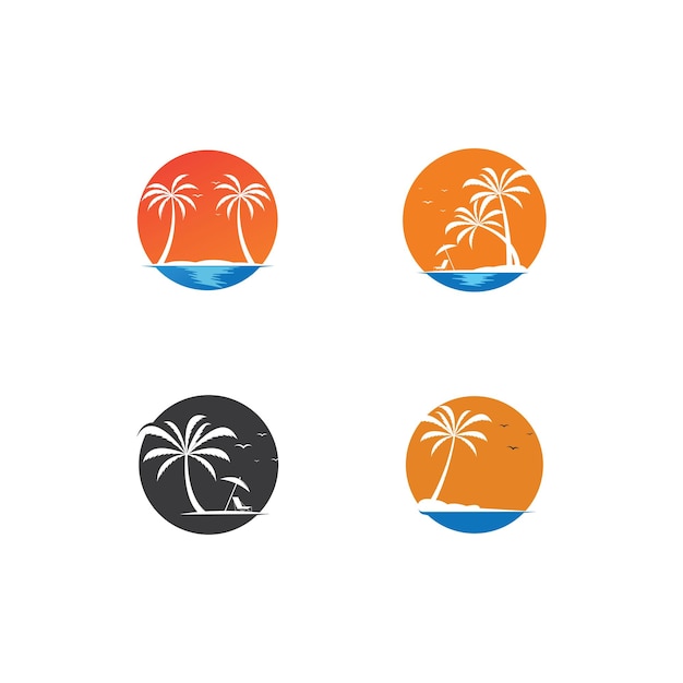 Zomer logo vector pictogrammalplaatje