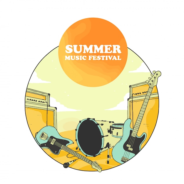 Zomer muziekfestival