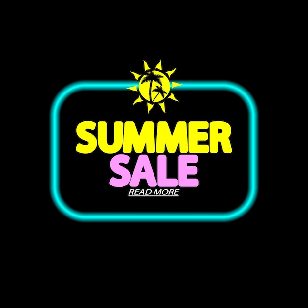 Zomer Sale korting poster ontwerp sjabloon winkelaanbieding banner