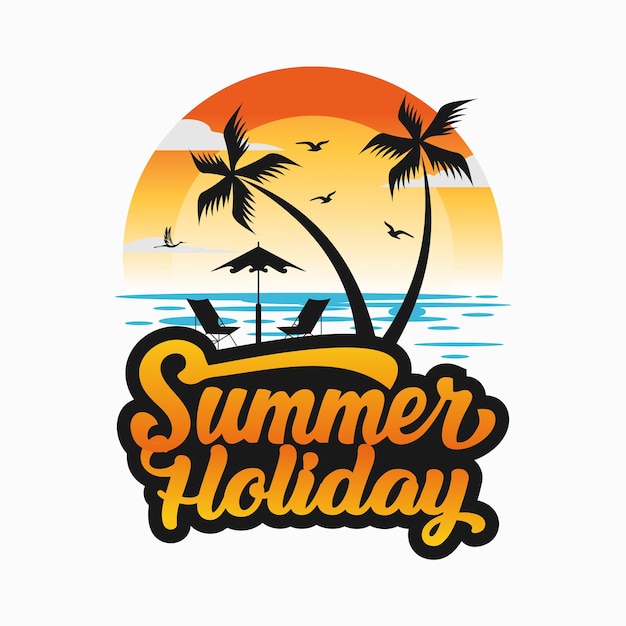 Zomer strand logo