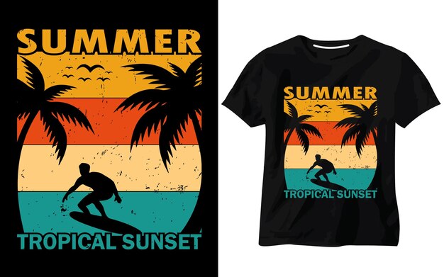 Zomer t-shirt ontwerp