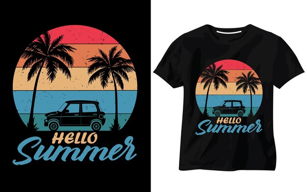 Zomer t-shirt ontwerp