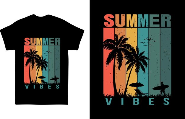 Vector zomer t-shirt ontwerp