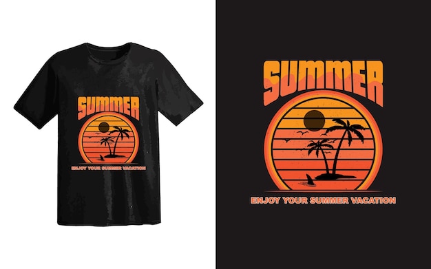 Zomer t-shirt ontwerp