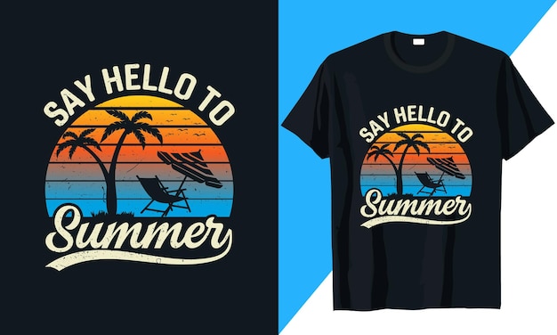 Zomer tshirt ontwerp vector