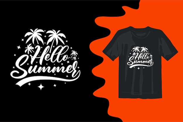 Zomer typografie t-shirt ontwerp vector