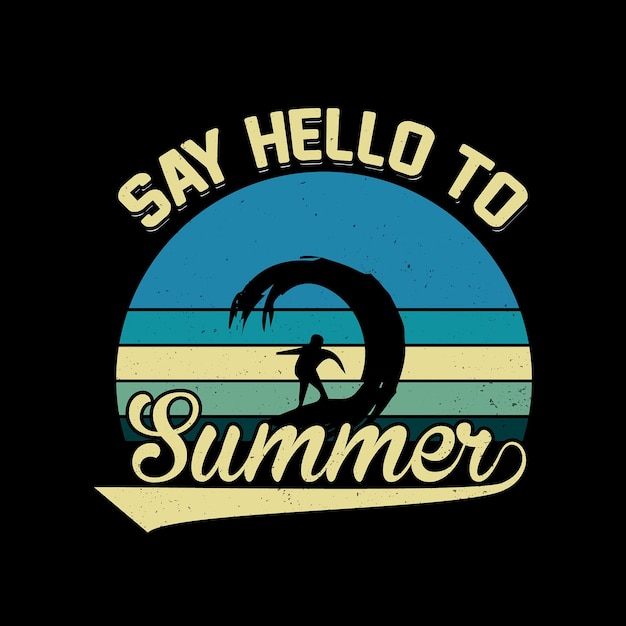 Zomer typografie vector tshirt ontwerp