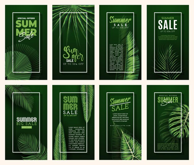 Vector zomer verkoop banner