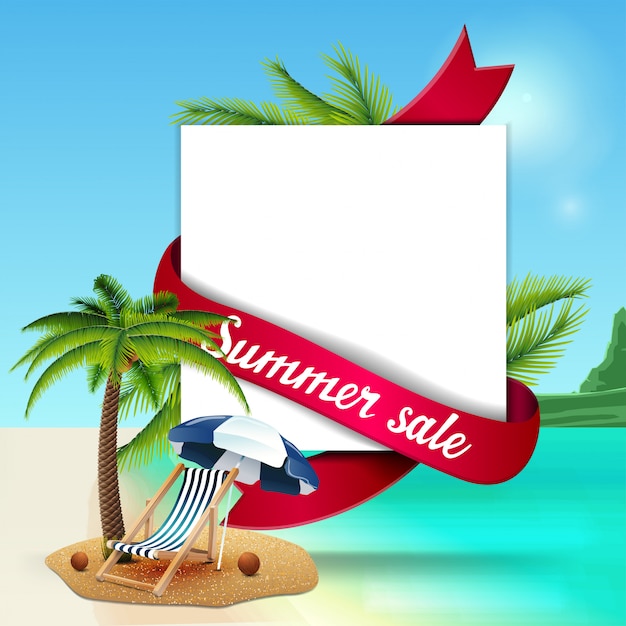 Zomer verkoop banner