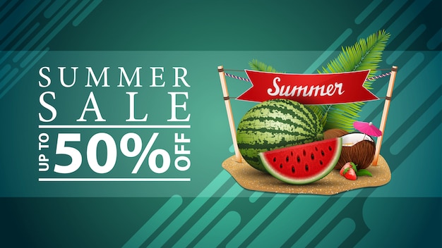 Zomer verkoop banner