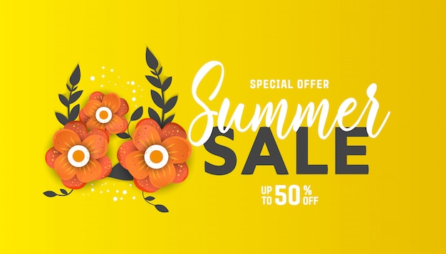 Zomer verkoop flyer sjabloon