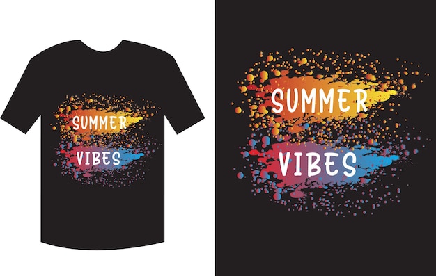 Vector zomer vibes shirt ontwerp