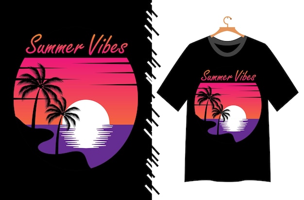 Zomer vibes t-shirt ontwerp