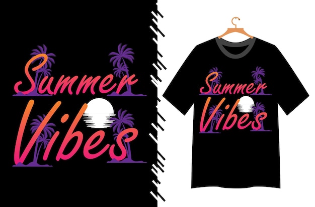 Zomer vibes t-shirt ontwerp