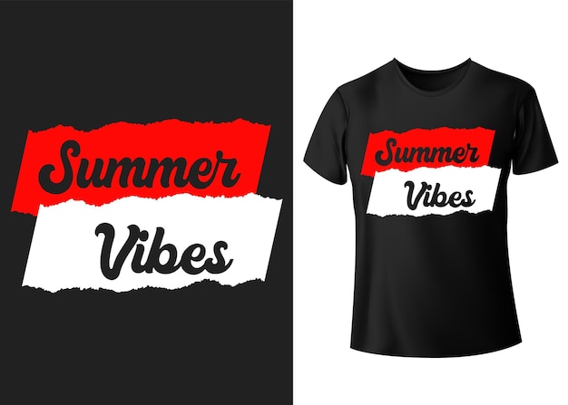 Vector zomer vives typografie tshirt grafische vectoren