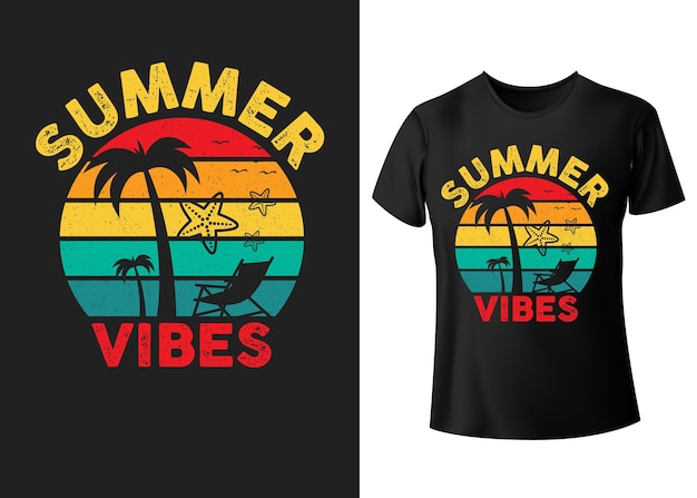 Zomer Vives typografie tshirt grafische vectoren