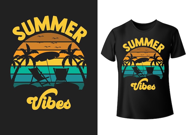 Zomer Vives typografie tshirt grafische vectoren