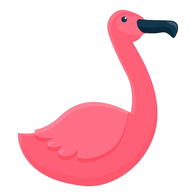 Zomerfeest flamingo pictogram Cartoon van zomerfeest flamingo vector pictogram voor webdesign geïsoleerd op een witte achtergrond