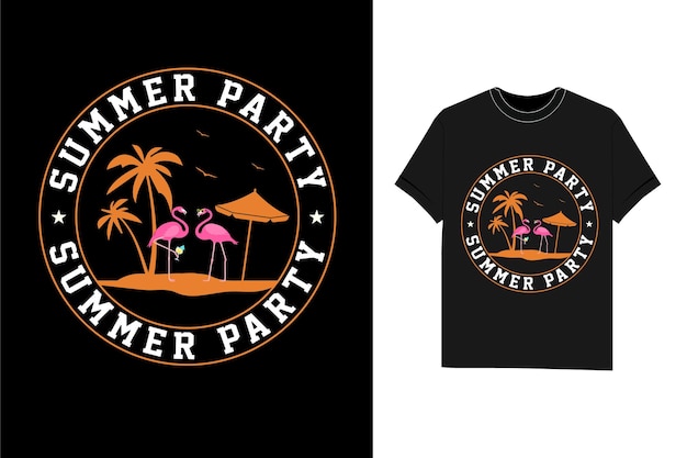 Zomerfeest Zomer t-shirt ontwerp