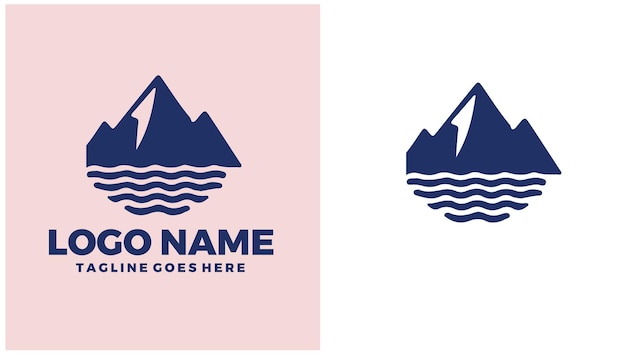Zomerkamp Jeugdkamp Recreatief kamp Buitenkamp unieke logo-ontwerpillustratie