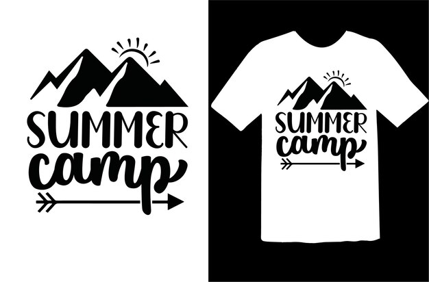 Zomerkamp t-shirt ontwerp