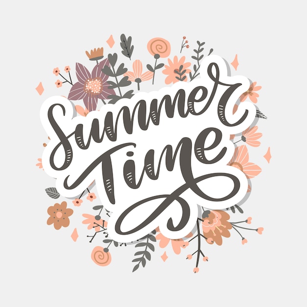 Zomertijd belettering