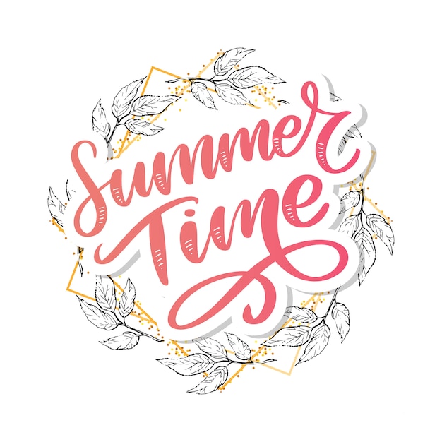 Zomertijd belettering