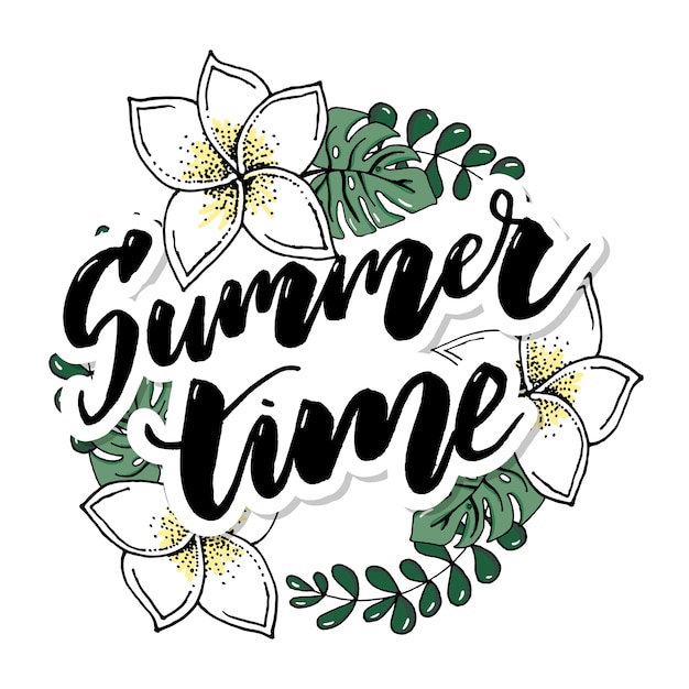 Zomertijd vector banner ontwerp