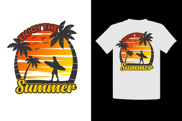 Zomervakantie of strand T-shirt ontwerp