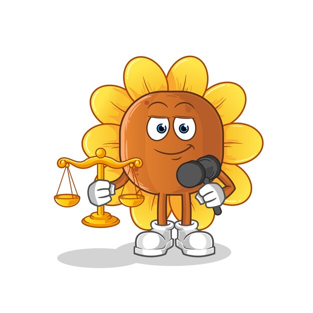 Zon bloem advocaat cartoon