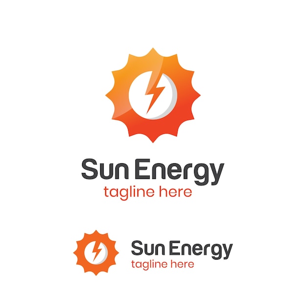 Zon energie licht heldere glans logo. macht energie bliksemschicht schijnt abstract logo pictogram ontwerp