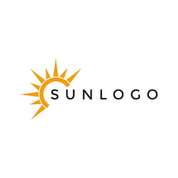 Zon ilustration logo vector pictogrammalplaatje