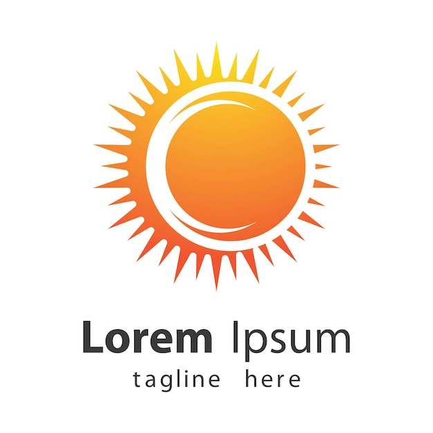 Zon logo afbeeldingen illustratie