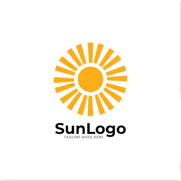 Zon logo pictogram ontwerpsjabloon