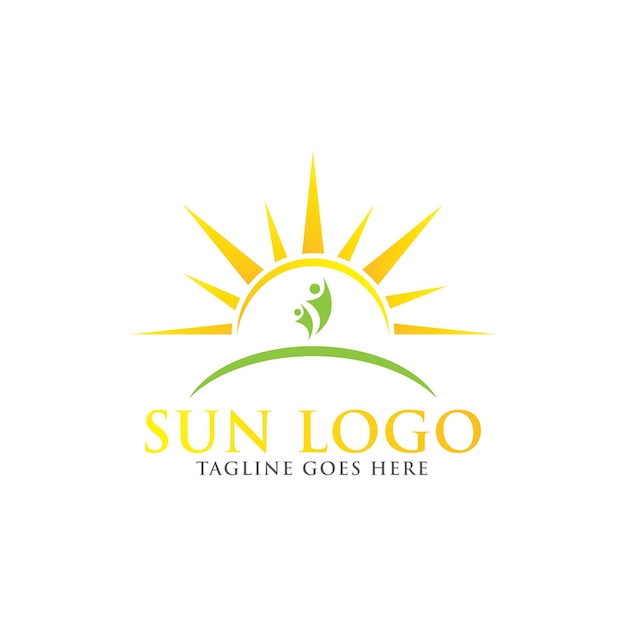 zon logo pictogram vector sjabloon