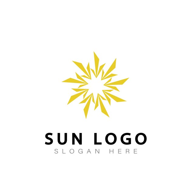 Zon logo vector design symbool icoon modern