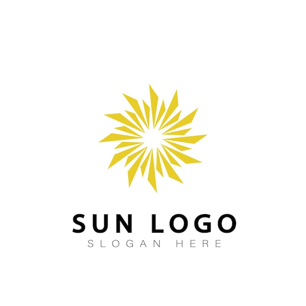 Zon logo vector design symbool icoon modern