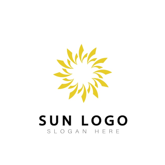 Zon logo vector design symbool icoon modern